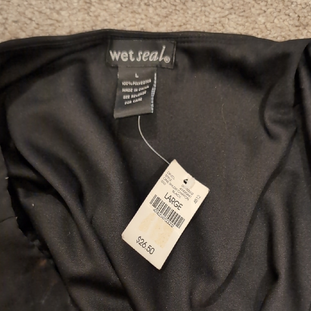 Wet Seal Black One-Shoulder Dress - Picture 5 of 5